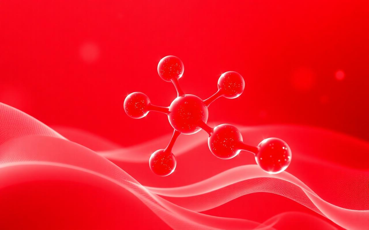 Visual representation of glucose molecule and cellular absorption